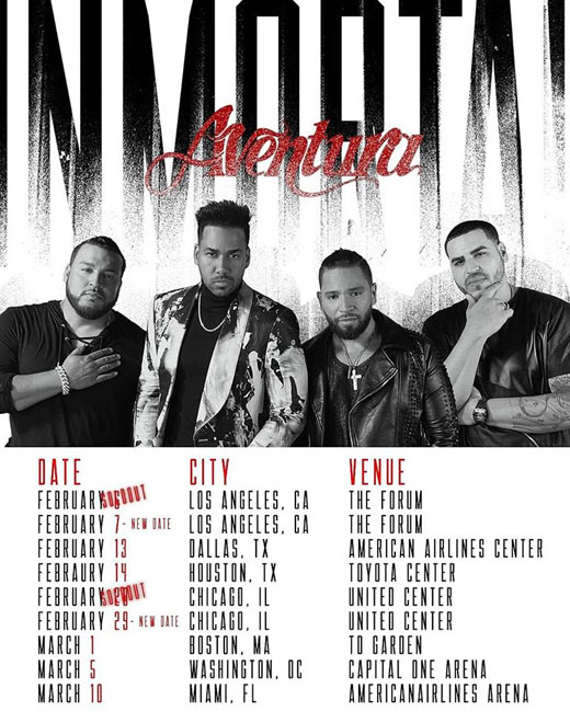 aventura romeo santos tour 2020